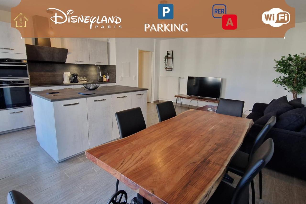 Appartement Chic Gold - 5Min Disneyland セリ エクステリア 写真